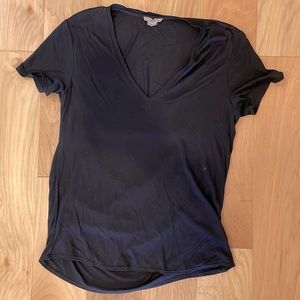 Helmut by Helmut Lang Black T shirt with drape back detail
